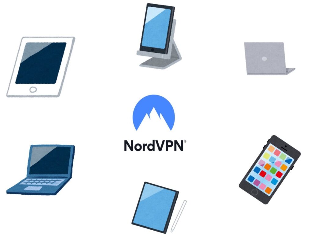 NordVPNは1アカウントで最大6台までのデバイスを保護
